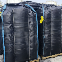 Sac FIBC à prix d'usine, conception renforcée internement, noir, forme carrée, robuste, grand sac pour marchandises en vrac