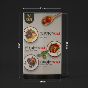 ป้ายบอกทิศทางพิมพ์ลาย UV | โต๊ะอะคริลิกสุดหรูที่วางเมนูหมุนได้หลายด้านสำหรับบาร์และศูนย์อาหาร - Product Image 5