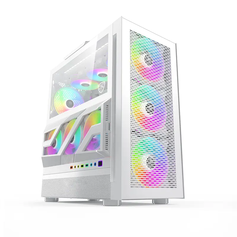 Haute qualité 360 refroidisseur d'eau boîtiers PC boîtier d'ordinateur blanc boîtier PC de jeu Gamer Casin boîtier d'armoire PC