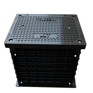 Boîte de télécommunication FRP L1T 520x380 mm, trou de passage souterrain, niveau 15, produit pour voies publiques - Product Image 1