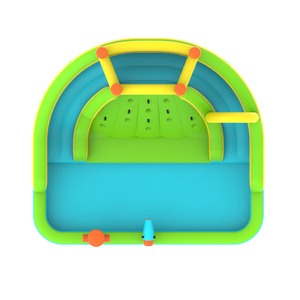 Château gonflable avec toboggan aquatique, design nouveau, intérieur/extérieur, trampoline combiné, matériau PVC, pour 4 personnes. - Product Image 2