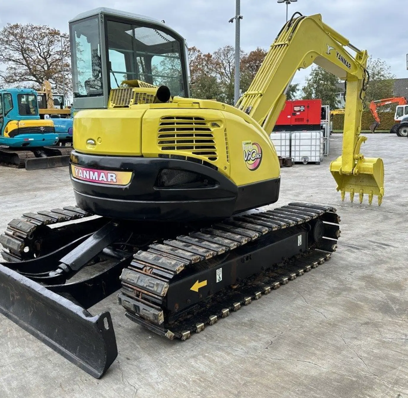 8Ton YANMAR VIO 80 Miniexcavadora vender excavadora sobre orugas en buenas condiciones