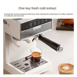 PANCERKA Automatic Espresso Coffee Maker Small Dual-Extraction <b>Hot</b>/<b>Cold</b> Integrated Grinding for Household French Hotels Cars - Product Image 5