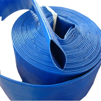 Tuyau d'arrosage plat en PVC de 6 pouces pour l'irrigation agricole, l'arrosage des fermes, la pompe à eau, tuyau flexible