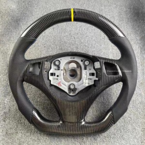Volante de Fibra de Carbono Personalizado para <span class=keywords><strong>BMW</strong></span> Serie E, Compatible con <span class=keywords><strong>BMW</strong></span> Serie 1, 3, 5, 6, 7, 8, E90, E34, E39, E60, E61, E63, E38, E65, E31, E81, E87, M3, E92 - Product Image 4