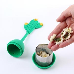 ที่กรองชารูปผลไม้ทำจากซิลิโคนมีหูจับที่กรองชาสุดสร้างสรรค์ทำจากสแตนเลส - Product Image 1