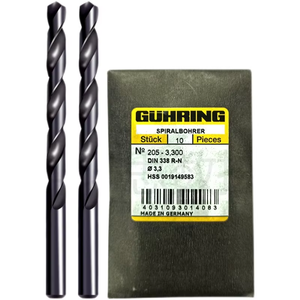 Foret hélicoïdal à queue droite <span class=keywords><strong>GUHRING</strong></span> 205 0.6-13mm en acier rapide au cobalt pour perçage de métaux (OEM Chine) - Product Image 1
