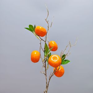 Arreglo Floral Artificial <span class=keywords><strong>de</strong></span> Mandarina Naranja Hecho a Mano con PVC Suave, Decoración Moderna para el Hogar, Rama para Sala <span class=keywords><strong>de</strong></span> Estar, Día <span class=keywords><strong>de</strong></span> San Valentín - Product Image 6