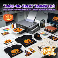 Imprimante DTF portable A4 Fcolor, machine d'impression de t-shirts de bureau pour le transfert de motifs personnalisés pour Halloween
