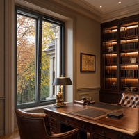 Système de vitrage coulissant sans cadre de luxe pour villa, fenêtre panoramique du sol au plafond, sur mesure, vitrage résidentiel haut de gamme, OEM
