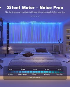 RGBW năng động đại dương sóng đèn chảy nước Aurora hiệu ứng ánh sáng thị giác nền sàn tường ánh sáng + ứng dụng điều khiển & đồng bộ hóa âm nhạc - Product Image 2