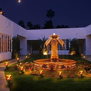 Solar Iron Flower Lawn <b>Lights</b> <b>Led</b> Water Resistant Outdoor Garden Decor - Product Image 3