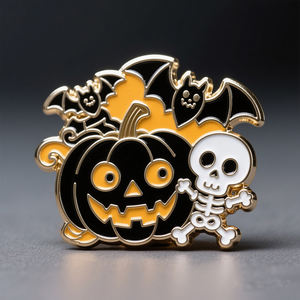 Conception libre mignon fantôme citrouille Clown émail épingle horreur comédie film personnalisé Halloween épinglette insigne dessin animé Halloween épingle - Product Image 1