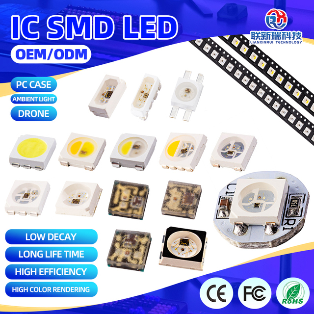 Stock IC-Built-in 5V 3535 Mini RGB LED Chip WS2811 SK6812 WS2812 WS2812B Mini SMD LED Product
