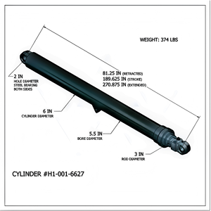 Verbesserter 32-Yard-Auswerferzylinder-Ersatz für Heil 5.5 Bore 3 Rod - Product Image 3