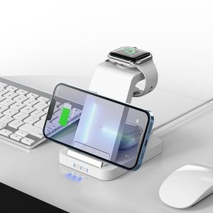 Funxim S5สมาร์ทวอช3-in-1, หูฟังไร้สายระบบแม่เหล็กชาร์จไวได้รับการรับรองจาก iPhone ได้รับการรับรองจาก RoHS - Product Image 4