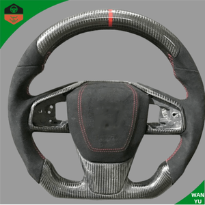 <span class=keywords><strong>Volant</strong></span> personnalisé en fibre de carbone pour Honda Civic Alcantara - Product Image 1