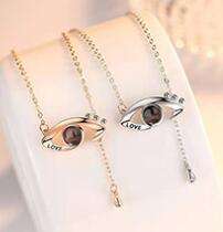 El mejor regalo, collar de amor, te amo, 100 idiomas, collar con colgante de proyección para mamá/mujer, regalo romántico - Product Image 2