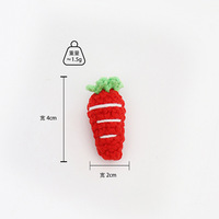 Vente directe usine – Pendentifs amigurumi en crochet faits main, mignons fruits et légumes, à bas prix, pour fêtes et décoration intérieure