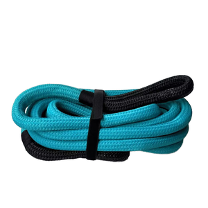 運動回復9mX16mm 12540lbs破壊強度トーイングロープ100% ナイロン緊急ツールキット車の回復のため - Product Image 1