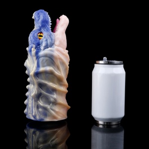 YOCY Fantasy Crocodile Mouth Air <b>Pump</b> <b>Suction</b> Oral Sex Masturbator Soft Silicone Penis Exerciser Pocket Pussy Adult Sex Toys - Product Image 2