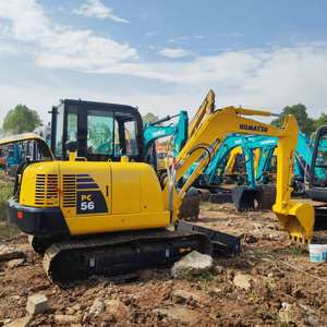 Mini pelleteuse sur chenilles KOMATSU PC56-7 5.6 tonnes d'occasion du Japon-Moteur d'origine, bon marché, en stock à vendre - Product Image 1