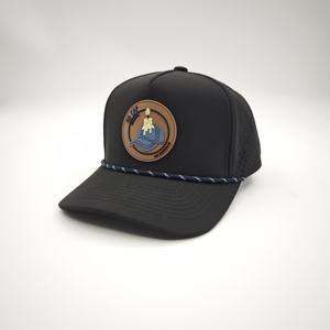 Gorra de Béisbol Deportiva Unisex de 5 Paneles, Ajustable, con Logotipo Personalizado, Diseño Dobby Dot, con Orificios Cortados con Láser, para Golf y Running de Verano - Product Image 3
