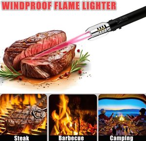 Nouveau briquet torche en métal, haute qualité, écologique, durable, rechargeable au butane, coupe-vent, pour cigarettes et cadeaux promotionnels - Product Image 5