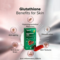Gelée de glutathion de haute qualité, marque privée, favorise la santé de la peau, renforce le système immunitaire, réparation cellulaire.