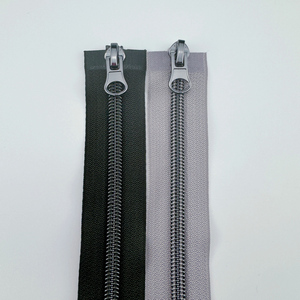 Chuỗi dài mở-end Nylon dây kéo 3M đầy đủ Zip ren Polyester cho may váy túi Giày phụ kiện thuận tiện băng kéo thanh trượt - Product Image 3