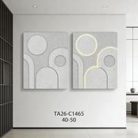 Tableau mural géométrique minimaliste LED sur toile, cadre moderne pour salon, grande peinture murale suspendue