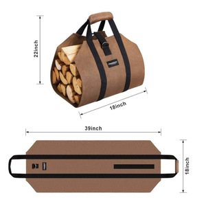 Outdoor camping firewood storage <b>bag</b>, durable household firewood transport <b>bag</b>, portable large-capacity firewood collection <b>bag</b>. - Product Image 4