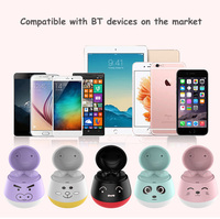 Écouteurs sans fil JHCTECH BT5.0 TWS 2024, design mignon de dessin animé, stéréo bilatérale, étanches, pour le sport, batterie 360mAh, latence 51-60ms