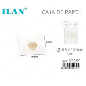 Scatola di Carta Ilan 8,5x10,5 Cm con Design a Cuore per Confezioni Regalo - Product Image 1