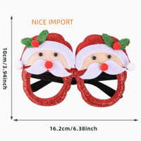 Lunettes de Noël rondes style bois de cerf, les plus vendues, décorations de Noël, fournitures de fête pour enfants, articles de Noël, montures