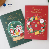 Cartes de Noël Pop-up Globe de Neige Personnalisées de Haute Qualité pour un Branding de Cadeau de Fêtes Premium
