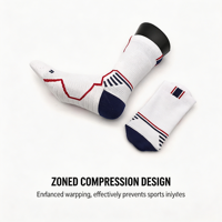 Chaussettes de basketball d'entraînement à semelle épaisse, qualité supérieure, chaussettes athlétiques mi-mollet, chaussettes de sport performantes, production personnalisée OEM ODM