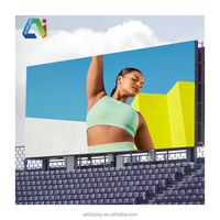 Écran d'affichage numérique LED fixe extérieur commercial P2/P4/P5/P8/P10, étanche, haute définition, pour la publicité dans les stades