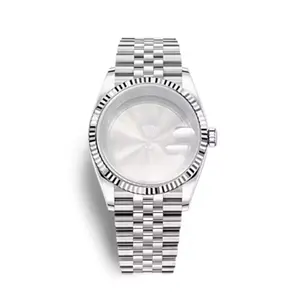 OEM 39mm/36mm Stainless steel Watch Case fit NH35A NH36A with Jubilee Bracelet fit for 28.5mm dial