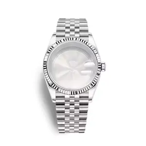 OEM-funda de reloj de acero inoxidable, compatible con NH35A, NH36A, con pulsera de aniversario, esfera de 28,5mm, 39mm/36mm