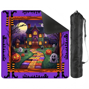 Tapete de Mahjong Americano de Neopreno para Halloween, Antideslizante, Acolchado Grueso, Reductor de Ruido, para Juegos de Mesa como Póker, Dominó, Regalo - Product Image 5