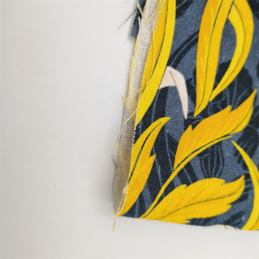 Высококачественная хлопчатобумажная льняная ткань с индивидуальным дизайном для одежды, ткань с цифровым принтом с домашним текстилем