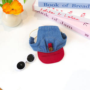 PETCIRCLE Style coré<span class=keywords><strong>en</strong></span> été Pet chapeau de soleil mignon motif Animal velours côtelé casquette de Baseball Protection solaire pour chat chien pour les séances Photo - Product Image 4