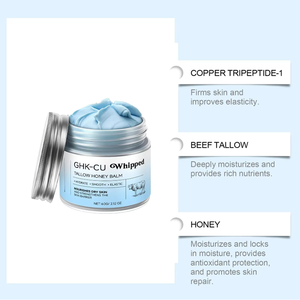 Baume au suif et au miel GHK Cu anti-âge pour la réparation des rides, crème hydratante éclaircissante pour le visage, baume au suif de bœuf et au miel de Manuka - Product Image 2