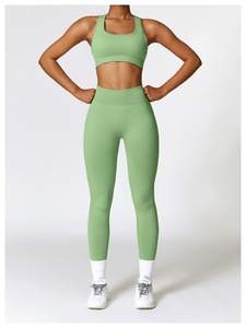 Sujetador deportivo Sexy a prueba de golpes con cuello profundo y espalda cruzada de secado rápido para Niñas para entrenar correr de alta elasticidad - Product Image 3
