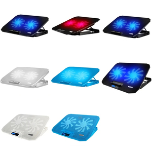 COOREL di ghiaccio nuovo arrivo <span class=keywords><strong>portatile</strong></span> Pad di raffreddamento <span class=keywords><strong>per</strong></span> <span class=keywords><strong>Notebook</strong></span> pieghevole supporto di raffreddamento <span class=keywords><strong>per</strong></span> <span class=keywords><strong>Notebook</strong></span> 2 ventole in alluminio <span class=keywords><strong>dissipatore</strong></span> di calore interfaccia di alimentazione USB - Product Image 4