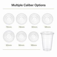 Groothandelsprijs Biologisch afbreekbare PLA transparante koude bekers Wegwerp composteerbare drinkbekers voor Bubble Tea, Iced Latte, fruitsap