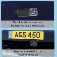 Grosir Pabrik Dash Cam 4K Dual Channel 3.2" Dengan G-Sensor GPS WiFi Night Vision 140 °   Perekam Video Mobil Sudut Lebar untuk Pemantauan Parkir