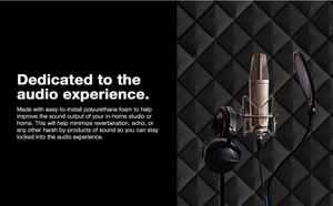 粘着性難燃性高弾性キノコ音響フォームボードTVスタジオ音響ディフューザーウォールパネル - Product Image 5