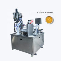 Machine de remplissage rotative pneumatique entièrement automatique à grande vitesse pour sauces liquides, ketchup, houmous, confitures